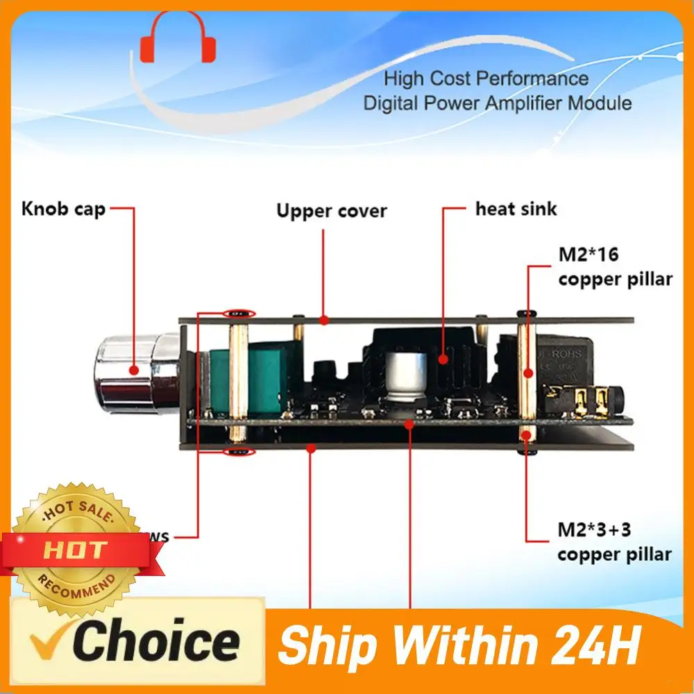 

ZK-MT21 2x50W+100W 2.1 Channel BT5.0 AUX Digital Power Subwoofer Amplifier Board