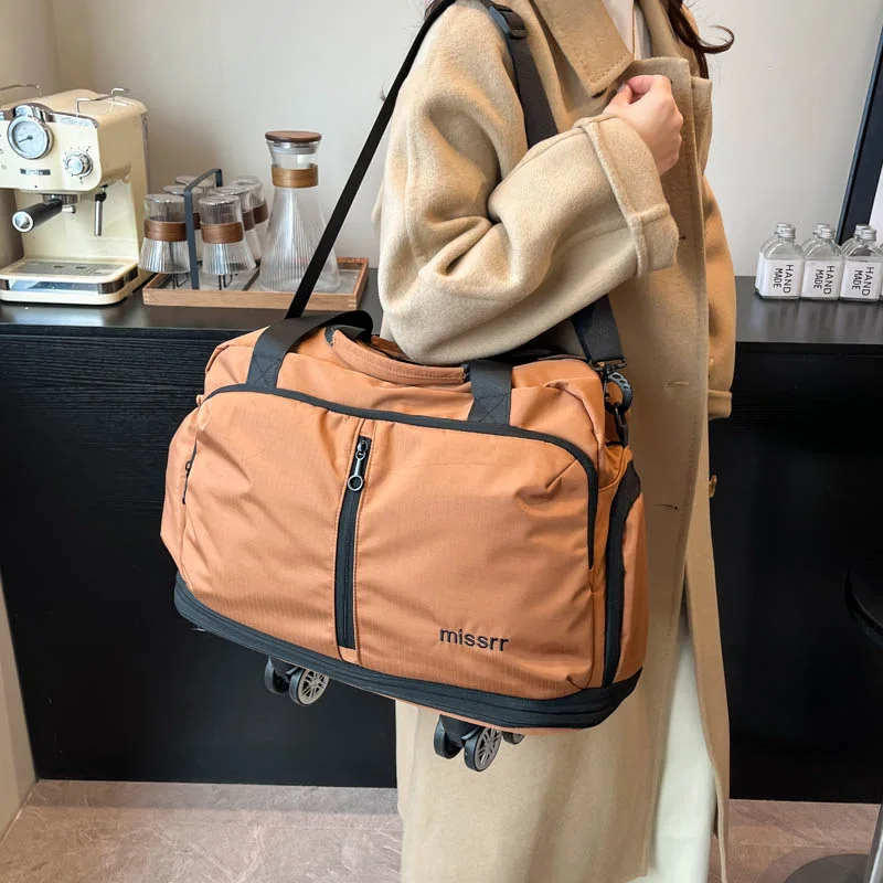 Wheeled Travel Bag Spinner Wheels Large Luggage Tri-fold Organizer Portable Bag Organizers Duffel Large Bag Travel Luggage