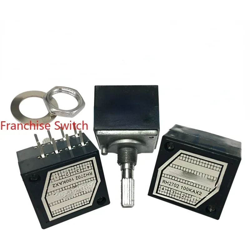 

5 шт. Высококачественный потенциометр с экспоненциальной характеристикой, 27-ти полосный, двойной, с регулировкой громкости, RH2702-100KA