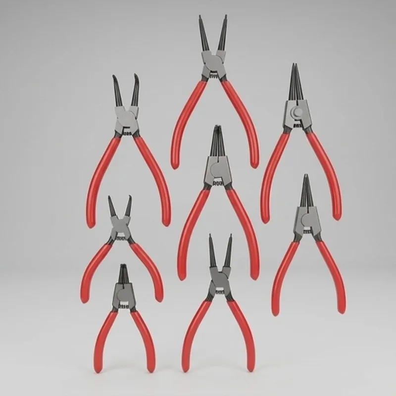 1Pcs Hand Tool 7 Inch Internal External Retaining Clip Carbon Steel Multifunctional Snap Ring Circlip Pliers