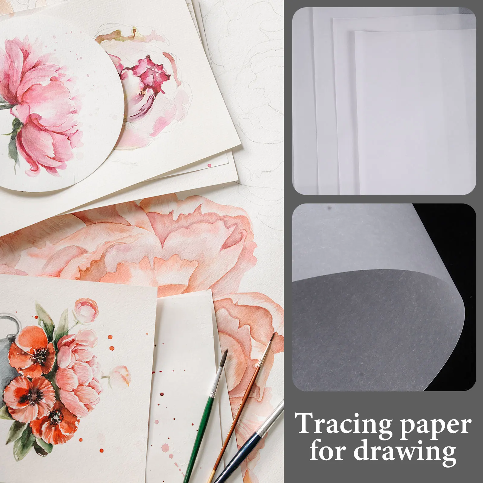 

A4 Tracing Paper Printable Translucent Drawing Sheets For Art Hand-Drawing Engineering Copying Blank