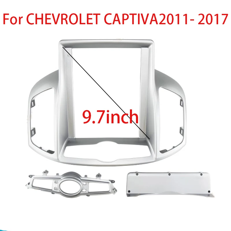 

Автомобильный радиоприемник 2 Din для CHEVROLET CAPTIVA 2011- 2017, 9,7 дюйма, мультимедийная рамка в стиле Tesla, видеоплеер, DVD-панель, отделка