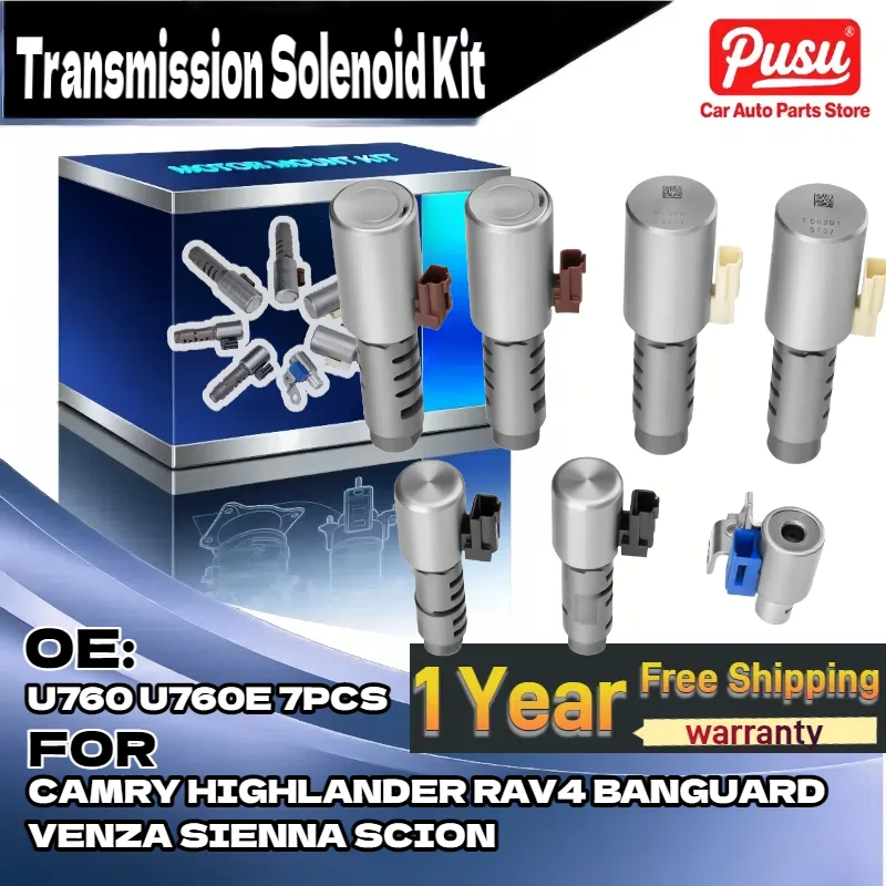 

U760 Transmission Solenoid Set 7PCS for Toyota Camry for Highlander for RAV4 Venza OEM Replacement