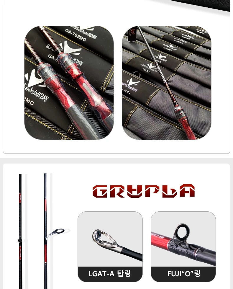 PURELURE GRUPLA Casting Rod Spinning High Carbon Universal Long Throwing Angelrute in FUJI Ring Fast – Detail 15