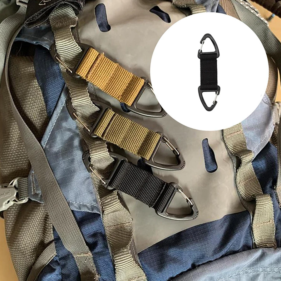 في الهواء الطلق التخييم حلقة تسلق هوك التنزه حزام مشبك حزام كليب معلقة المفاتيح تسلق بقاء المعدات مول أدوات التنزه