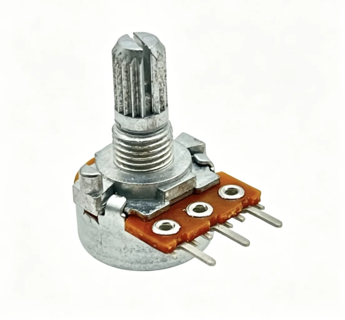 ALPS Imported 16-Model Monaural Potentiometer Amplifier Volume Switch Single-Turn 3-Pin A20k Axle Length 15MM 1pcs