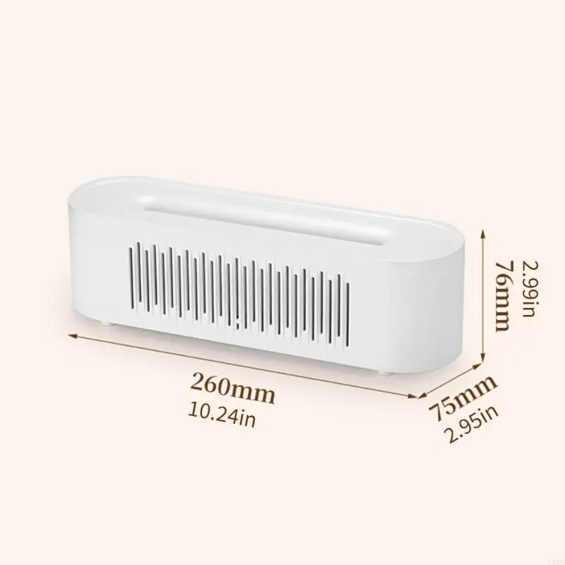 Simulated Flame Essential Oil Diffuser with 6 Color Light Flame Aromatic