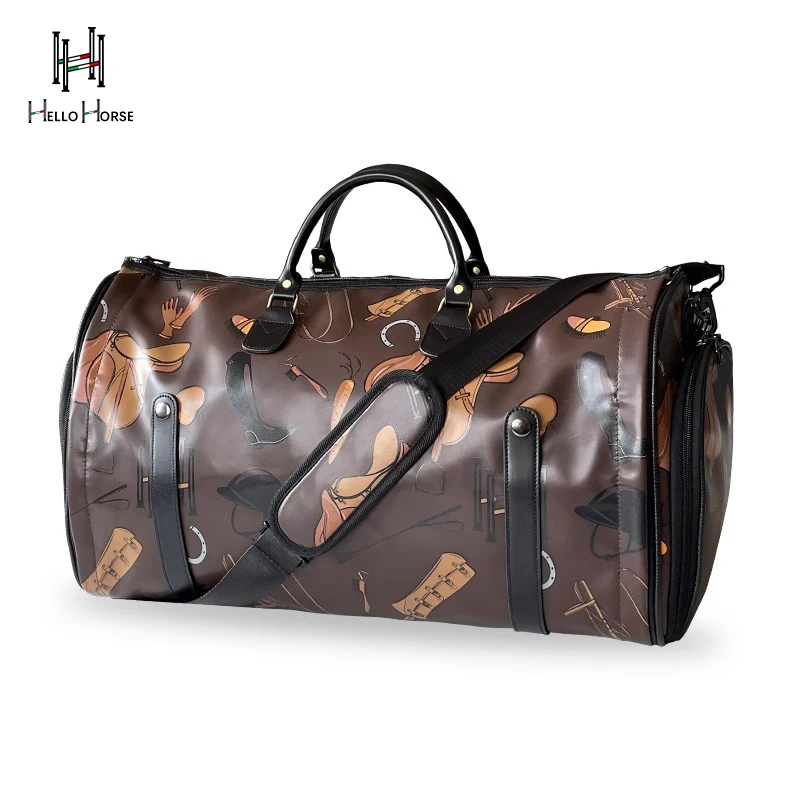 مرحبا الحصان النمط البريطاني الفروسية دعوى حقيبة متعددة الوظائف حقيبة دعوى حقيبة مستحضرات التجميل الفروسية ملابس العمل معدات ركوب الخيل حقيبة مستحضرات التجميل