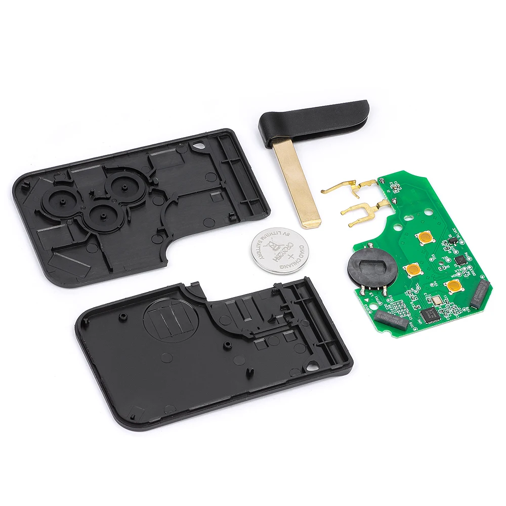 KEYECU ID46 Chip 433MHz Keyless Go Smart Key Fob for Renault Megane II Scenic II Grand Scenic II 2003‑2008  Button Proximity