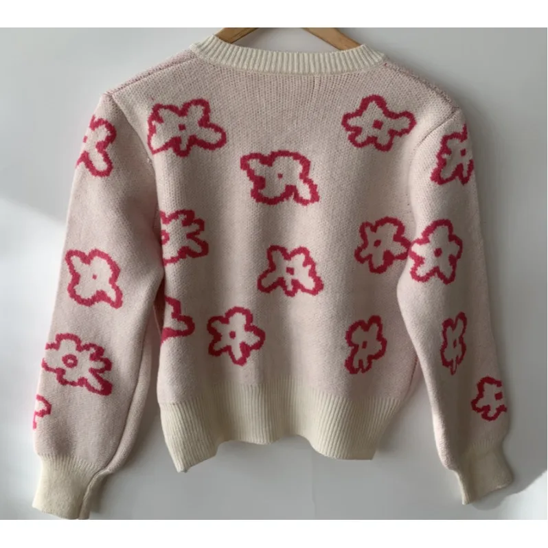 Women's Knitted Sweater Jaet Loose Long Sve ort Sle Autumn Winter Faion Casual Chic Versatile Tassel Trim Top