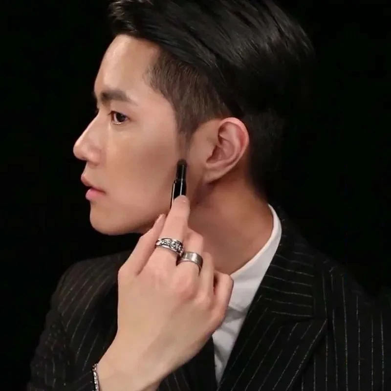 Remplissage de ligne de cheveux pour barbe et sourcils, Cos imperméable et durable, outils de maquillage pour hommes, correcteur naturel