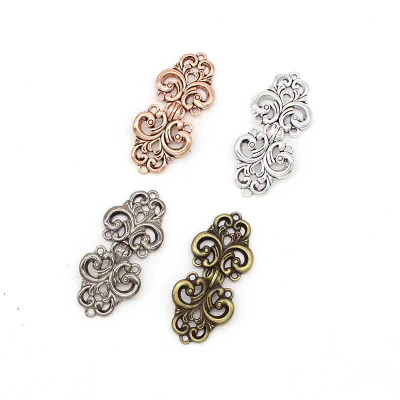 Women Girls Decorative Shiny Crystal Cape Cloak Clasps Fasteners Pair Buckle Brooch Clip Vintage Cardigan Collar Clips Holder