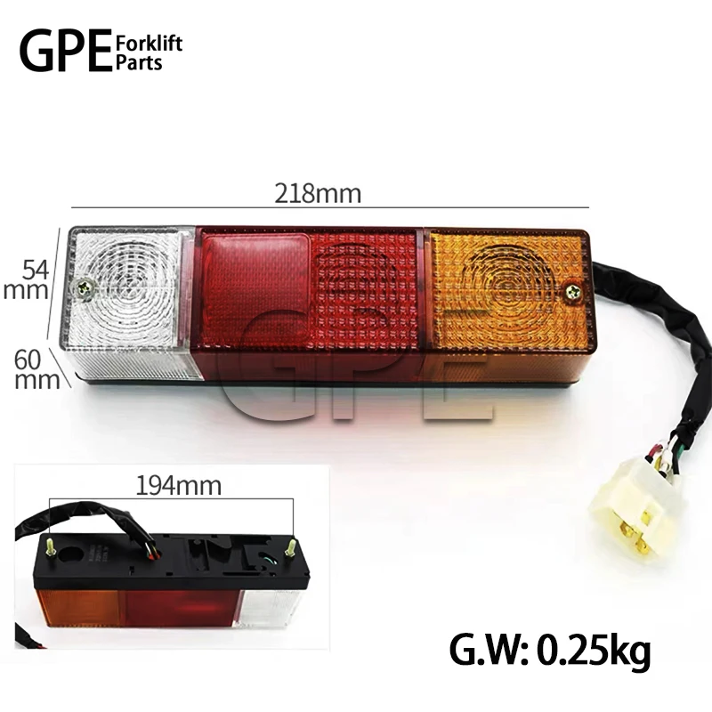 rear lamp 242F2-40201 Forklift Rear light  LED 12V 24V use for TCM  for  FD20-30Z5/T6/T6N/T7, 3 COLORS TAIL LIGHT 514A7-10212