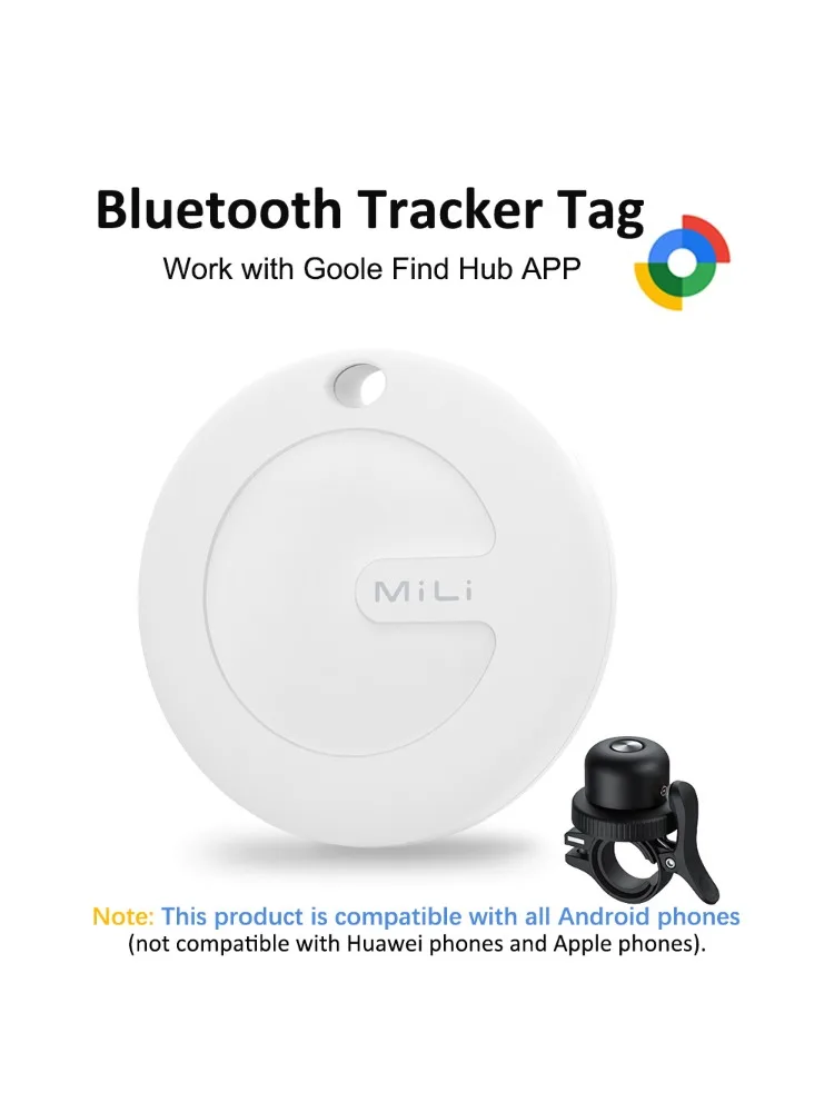 AliExpress leapii Mili Air Tracker Tag with Bike Bell Mitag Bluetooth Tracker Item Finder Compatible with Google Find My APP (Android ) Locator