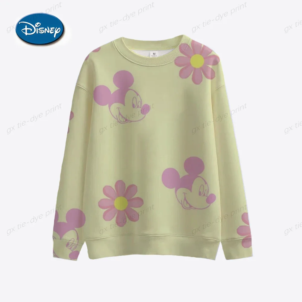 Disney Women\'s Hoodie and Sweatshirt Mickey Mouse Autumn Sweatshirt Autumn Spring Harajuku Long Sleeve Hoodie Dress Sweatshirt