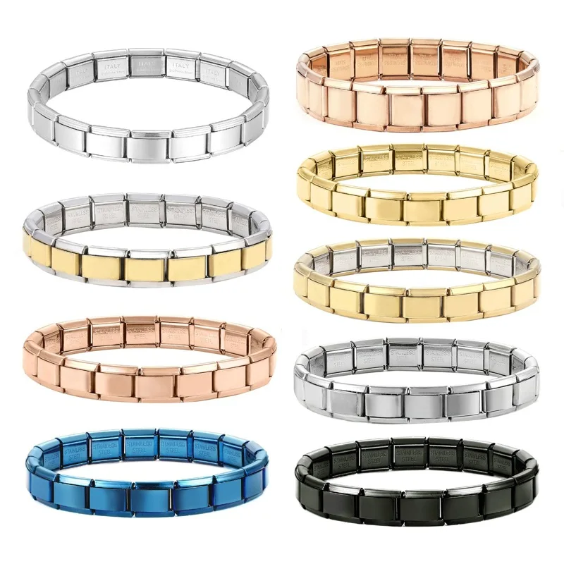 Connector Module Fashion Men's New Chinese Bracelet Stainless Steel Round Removable Premium Charms Jewelry