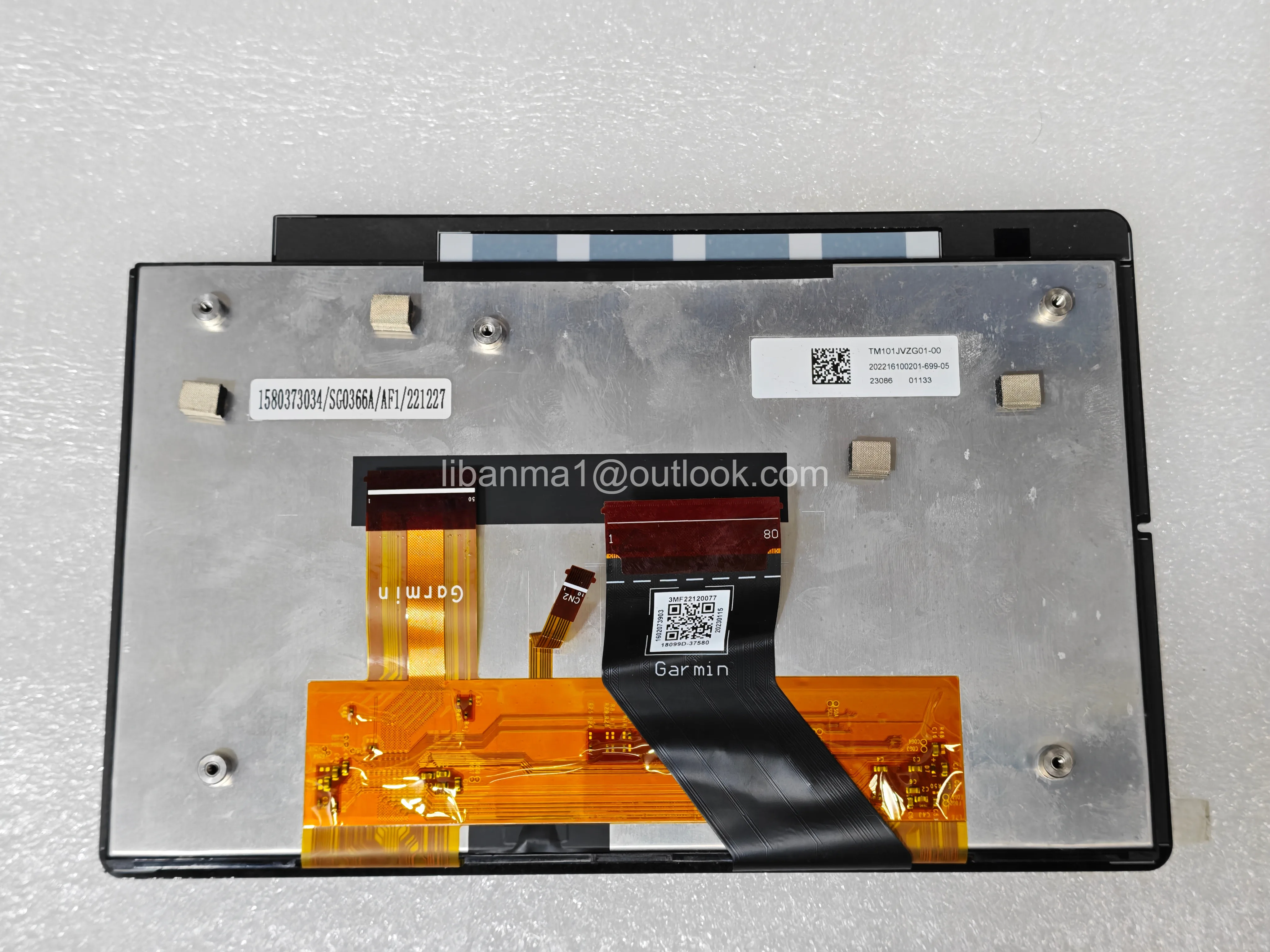 10.1 Inch TM101JVZG01-00 LCD Touch Assembly 1280×800 For Garmin Navigation Display Replacement
