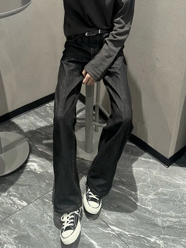 

Мужские джинсы Bla Original Denim Flared: весенние, прямые, зауженные, в стиле High Street, Cleanfit, молодежные, модные