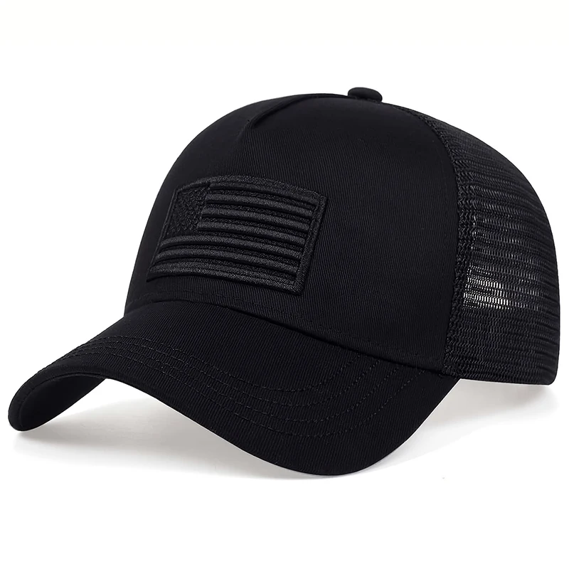Unisex-Baseballkappen mit amerikanischer Flagge und Stickerei, für Frühling und Sommer, für den Außenbereich, verstellbare Freizeithüte, Sonnenschutzhut, Sportkappe – Detail 2
