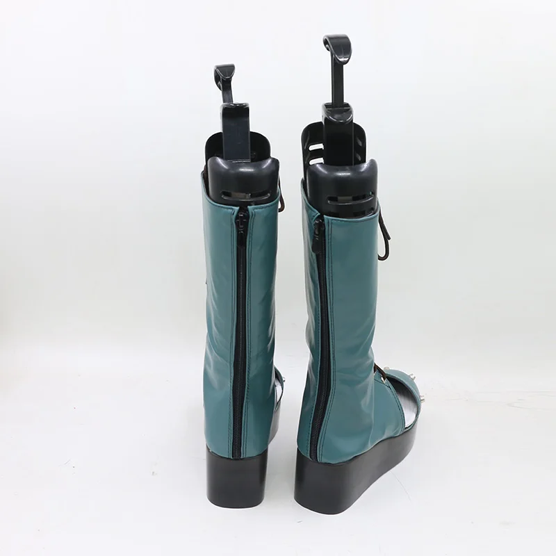 A.B.A مذنب جير ستريف ABA تأثيري أحذية أحذية أنيمي هالوين كرنفال حفلة بولي Boots الأحذية الجلدية مخصص