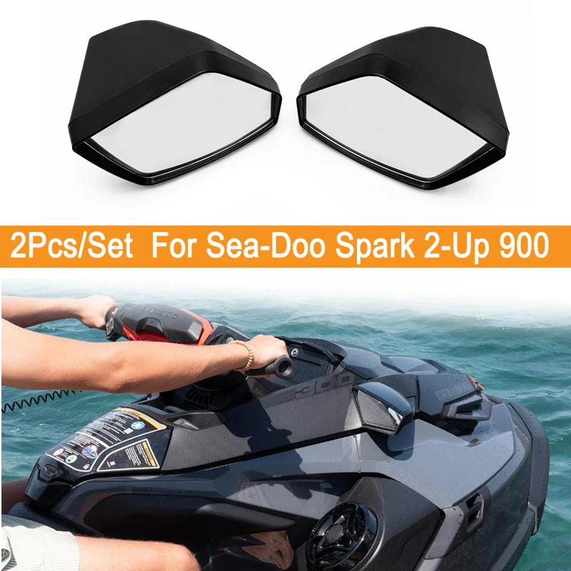 SFM-03 2Pcs/Set Rearview Mirror For Sea Doo Spark 2-Up 900 Motorboat Jet Ski Replacement Accessories