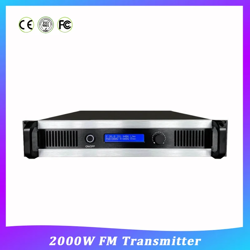 Professional 2000W Wireless Fm Transmisor 2kw Fm Radio Broadcast Transmitter For Radio Station