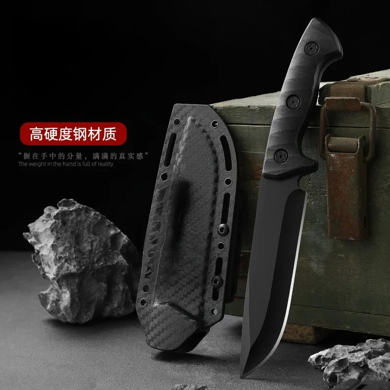 2024new Outdoor Direct Knife Tactics K Sheath Knife Camping Survival Tools