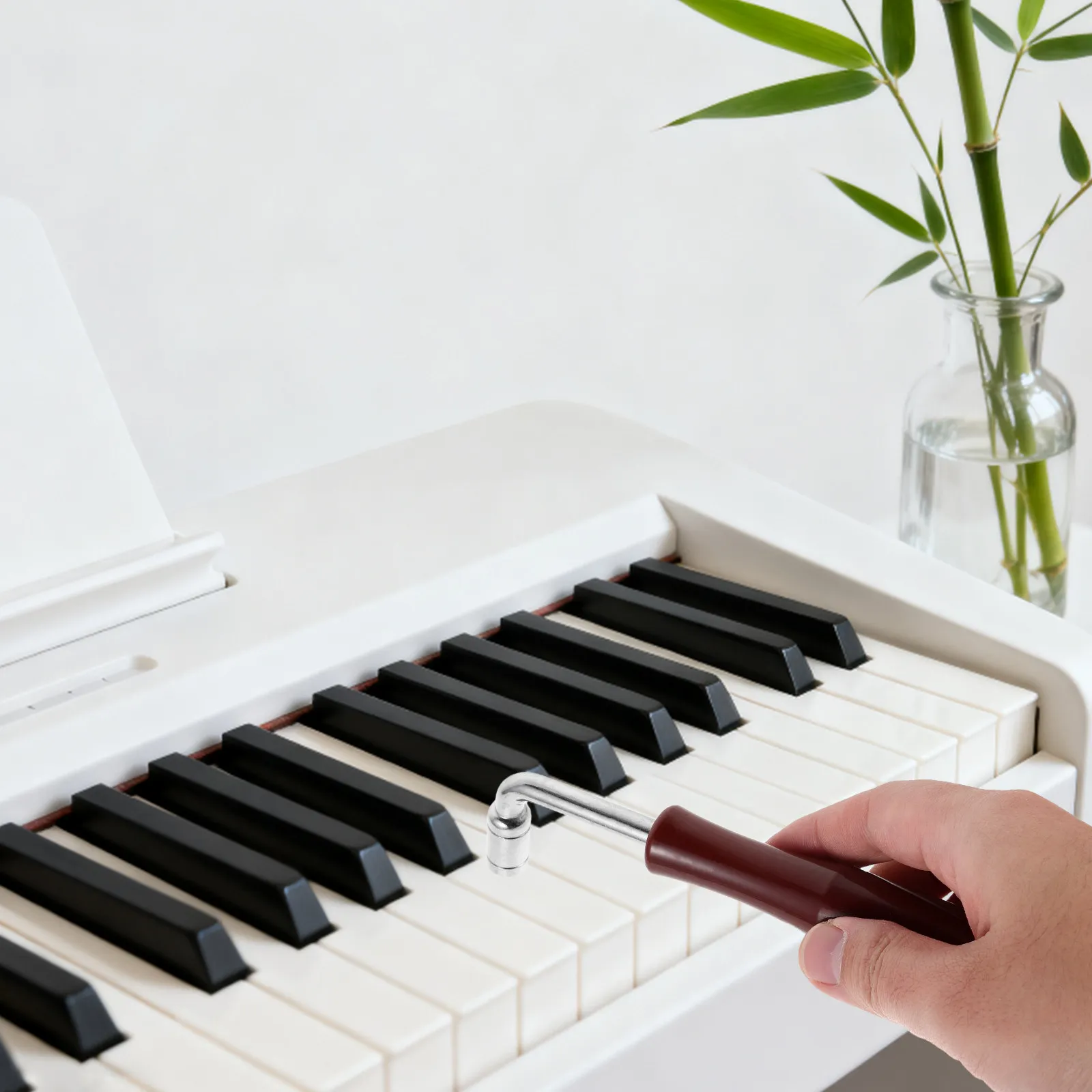 

Набор инструментов для настройки пианино из 9 предметов: профессиональный комплект для ремонта акустических пианино, включая молоток для настройки, рычаг, гаечный ключ, резиновые глушители для обслуживания