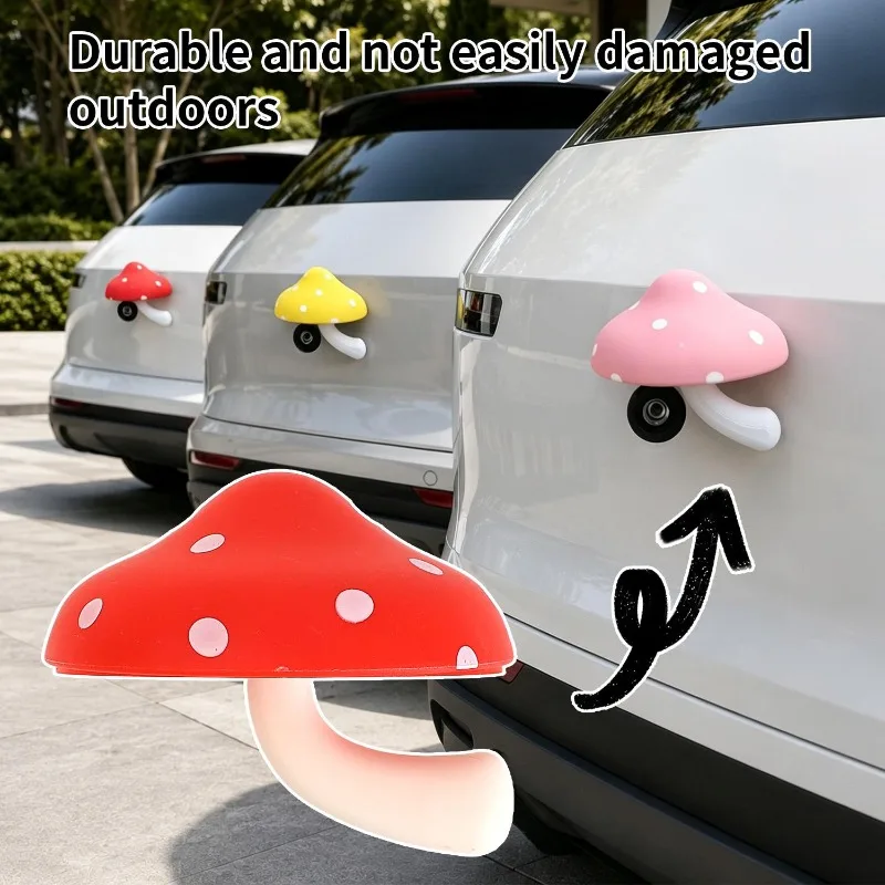 Waterproof Car Rear View Camera Rain Camera Protector Sun Visor Anti‑Glare Rear Cute Mushroom‑Shape Hood No‑Drill Installation