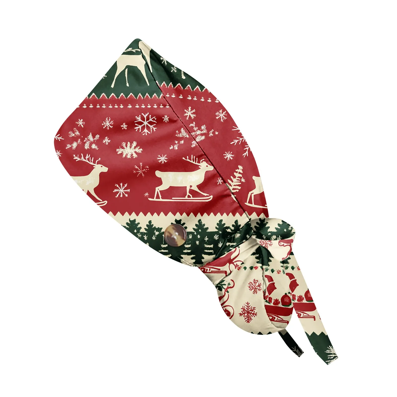 Casquettes de gommage de noël, chapeaux de magasin d'animaux, casquette de nettoyage de beauté, prix de gros, coton, toilettage pour animaux de compagnie, gommage d'allaitement, casquette de travail