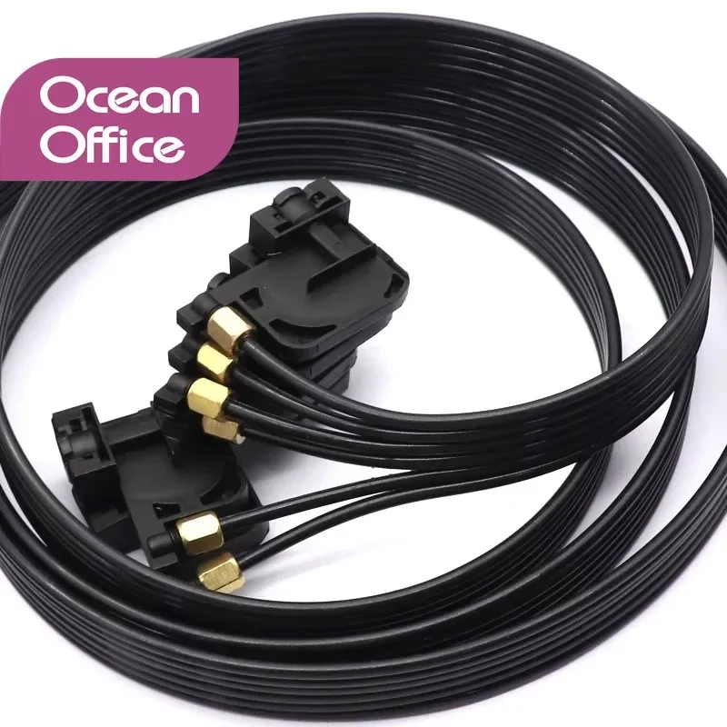 1PCS 1.5m 6 color uv ink tube hose pipe line with uv square small damper For Epson R330 L800 L805 L1800 R1390  R1800 1250  Parts