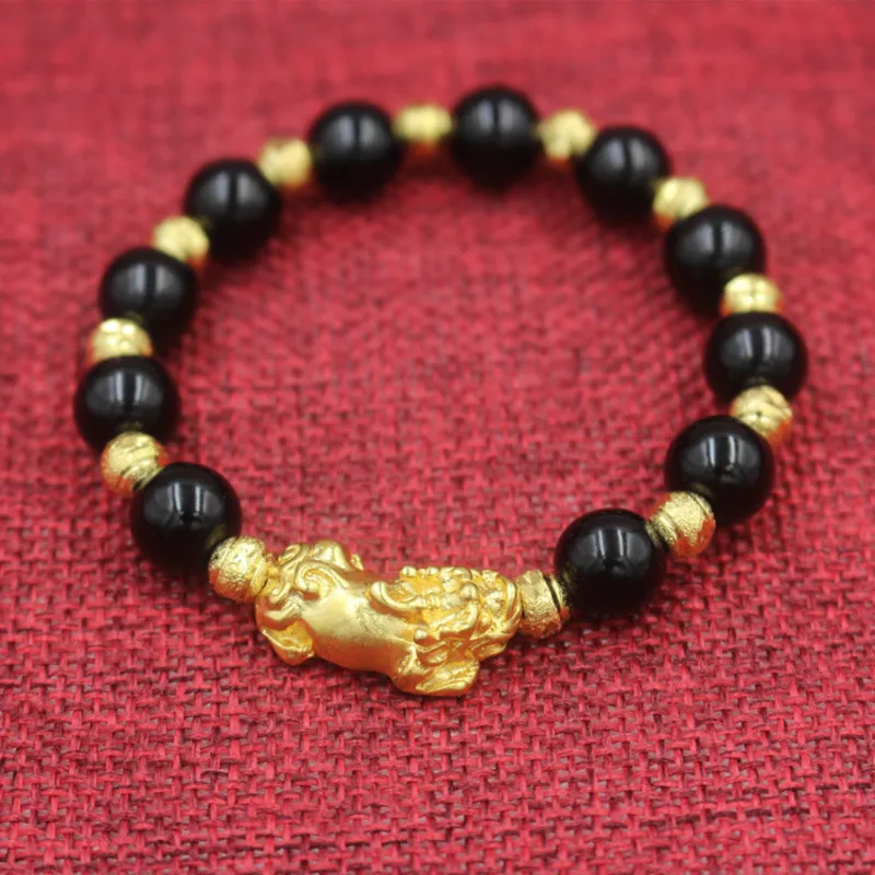 Fashion Vietnam Gold 3D Gold Plated Transfer Bear Bracelet Observer Age Impetation Gold Jewelry for Men and Women