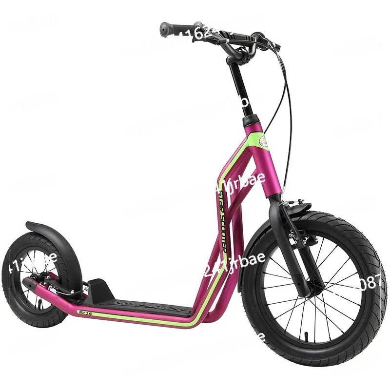 16 Inch Aluminium Alloy Air Wheel Pedal Fold Scooter, Fitness Bicycle With Double V Brake