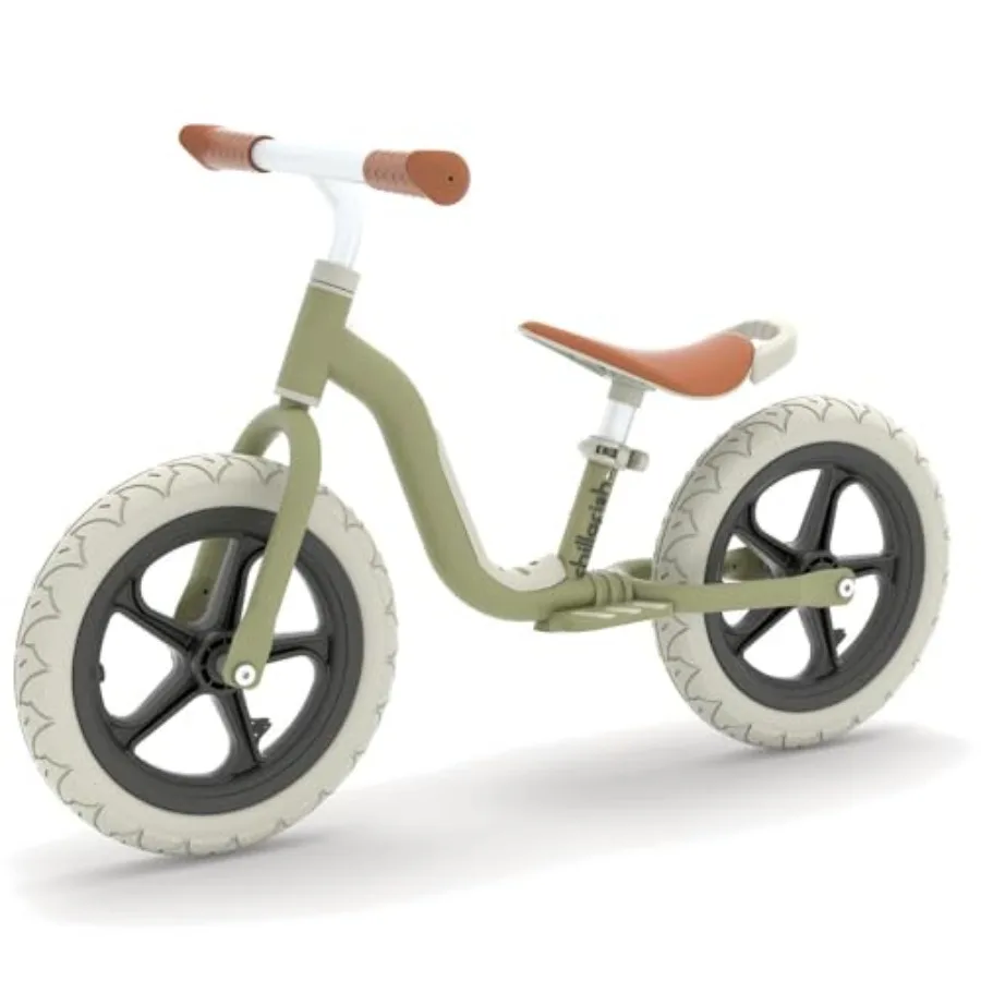 

balance bike for ages 2-5, lightweight aluminum frame, black with red accents, no-puncture tires and adjustable seat for easy l