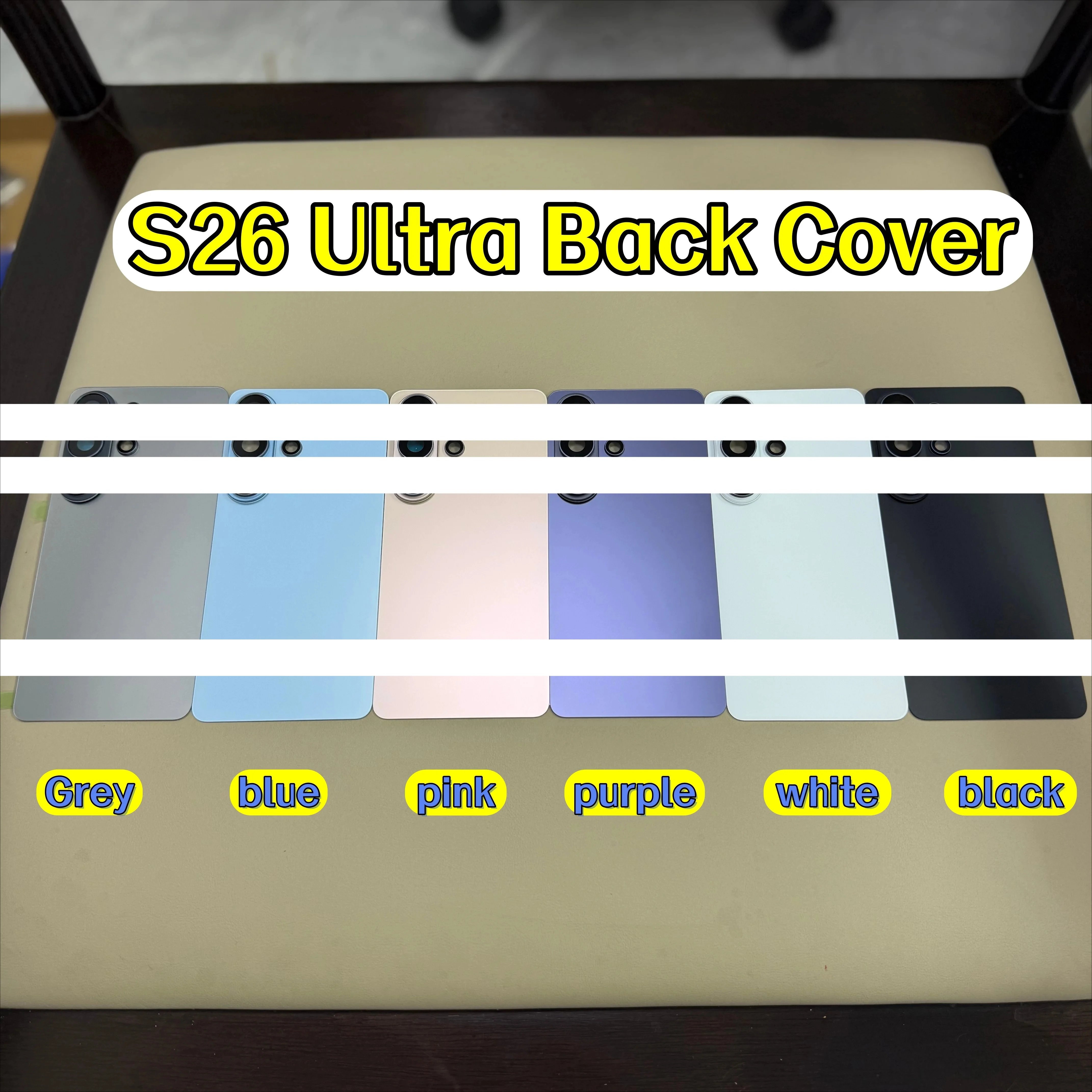 1PCS S26Ultra Housing For Samsung for Galaxy S26 Ultra S948 Battery Back Cover Repair Replace Door Rear Case + Camera Lens
