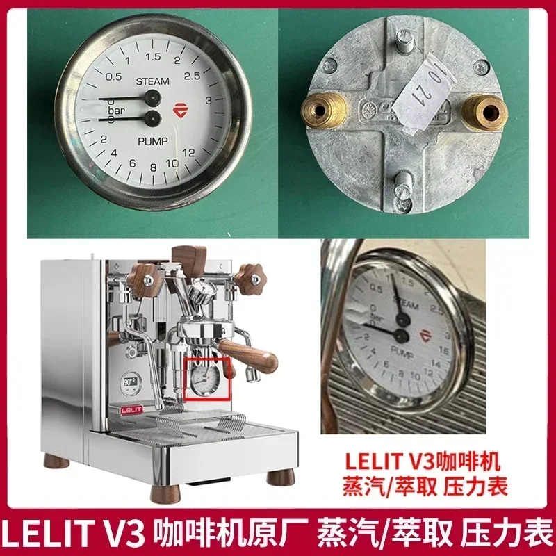 Lelit Bianca V3 Kaffeemaschine 12bar Extraktionsmanometer 3bar Dampf ORMAN Manometer Zubehör
