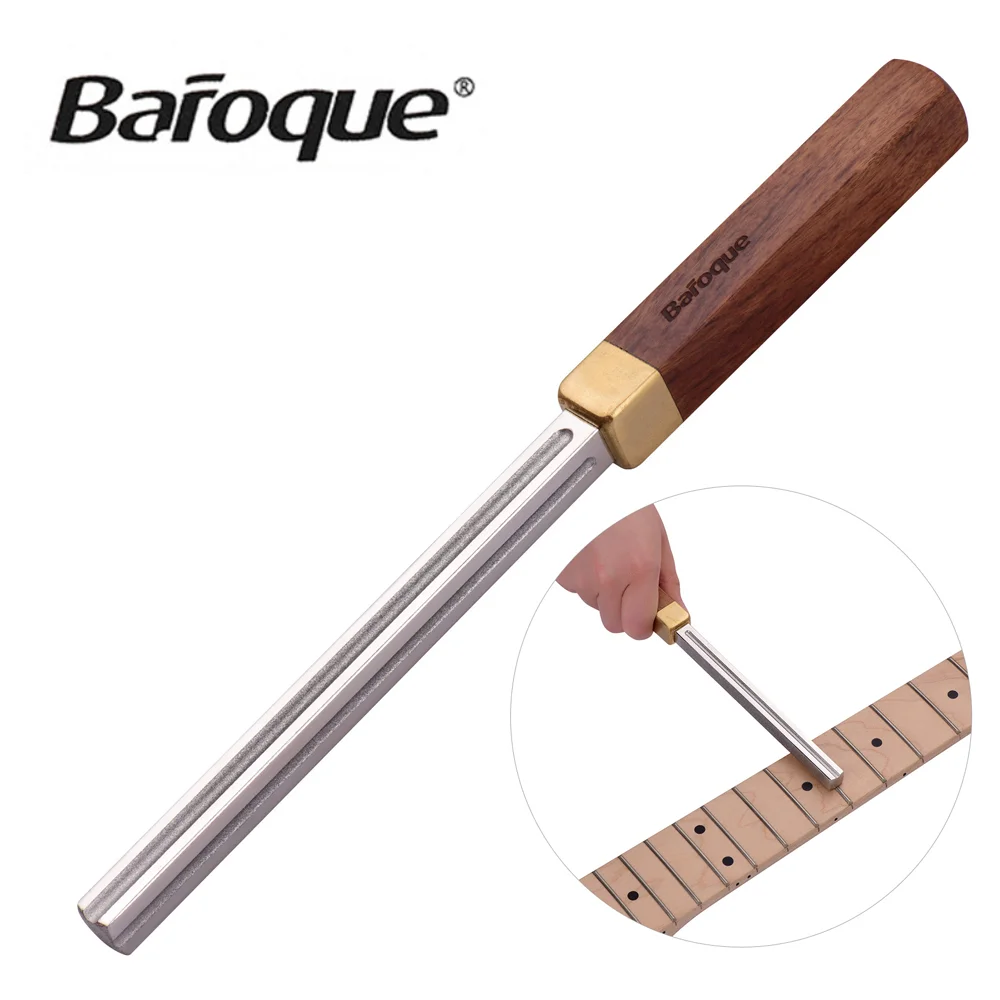 Barock CD-20 quadratische Gitarre Bund Dressing Metall feile 3 Carbo rundum Slots Holz gitarre Reparatur Wartungs werkzeug Gitarrenbauer Werkzeug