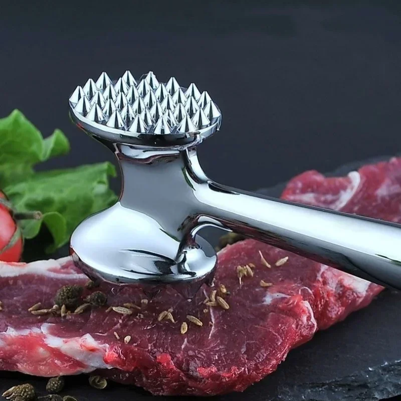 1pcs Hit The Meat Hammer Double-Sided Loose Meat Hammer Pork Steak Fluffy Tender Mince Hammer Creative Kitchen Tools