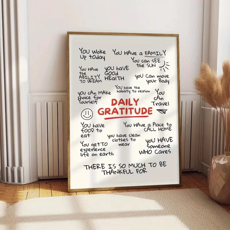 Impression sur toile de citations inspirantes modernes et d'affirmations positives, affiche d'art mural pour décoration de salon et de maison