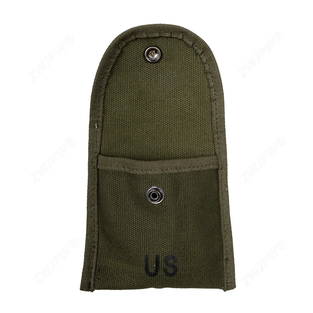 US Vintage M1956 Compass First Aid Pouch Fine Canvas Replica Fine Stitching Lightweight and Portable for Outdoor Carry