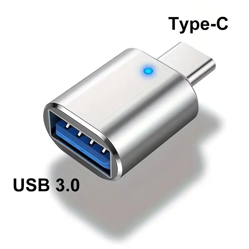 

1/ 2/ 4pcs NEW USB 3.0 OTG Adapter, Type-c to USB 3.0 OTG Adapter Mini Portable Aluminum Alloy Type-C Male to USB 3.0 Female Con