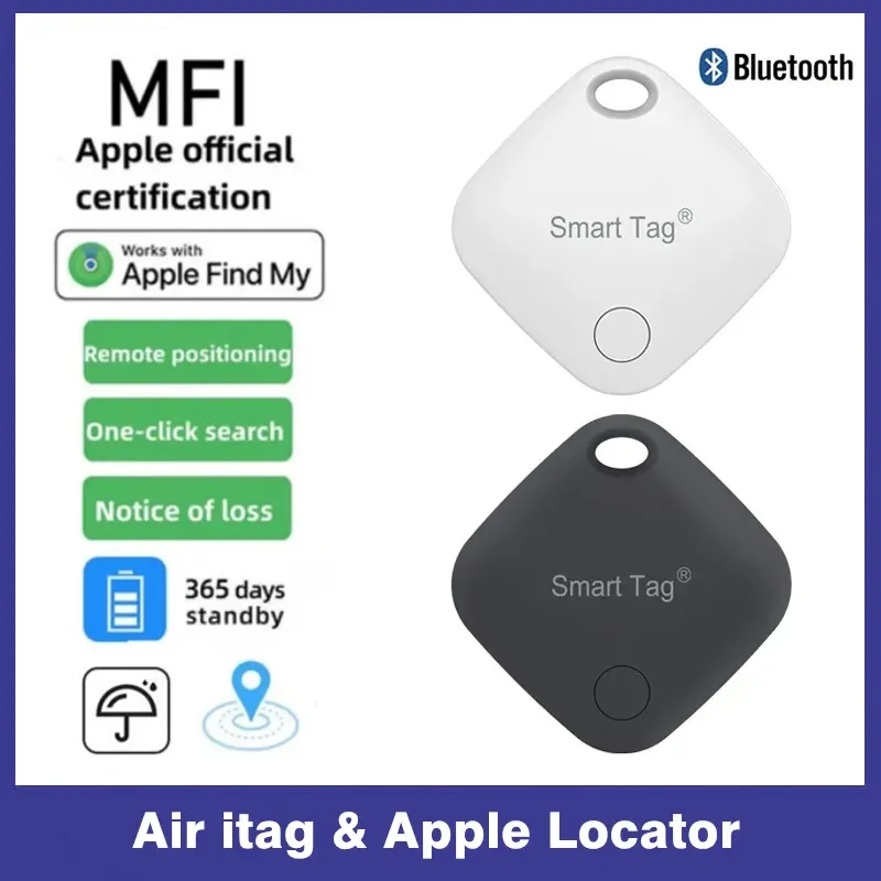 Bluetooth GPS Smart Air Tag Tracker Child Pet Car Finder Smart Tag Airtag Tracker for Apple Find My ALocator MFI Rated for IOS