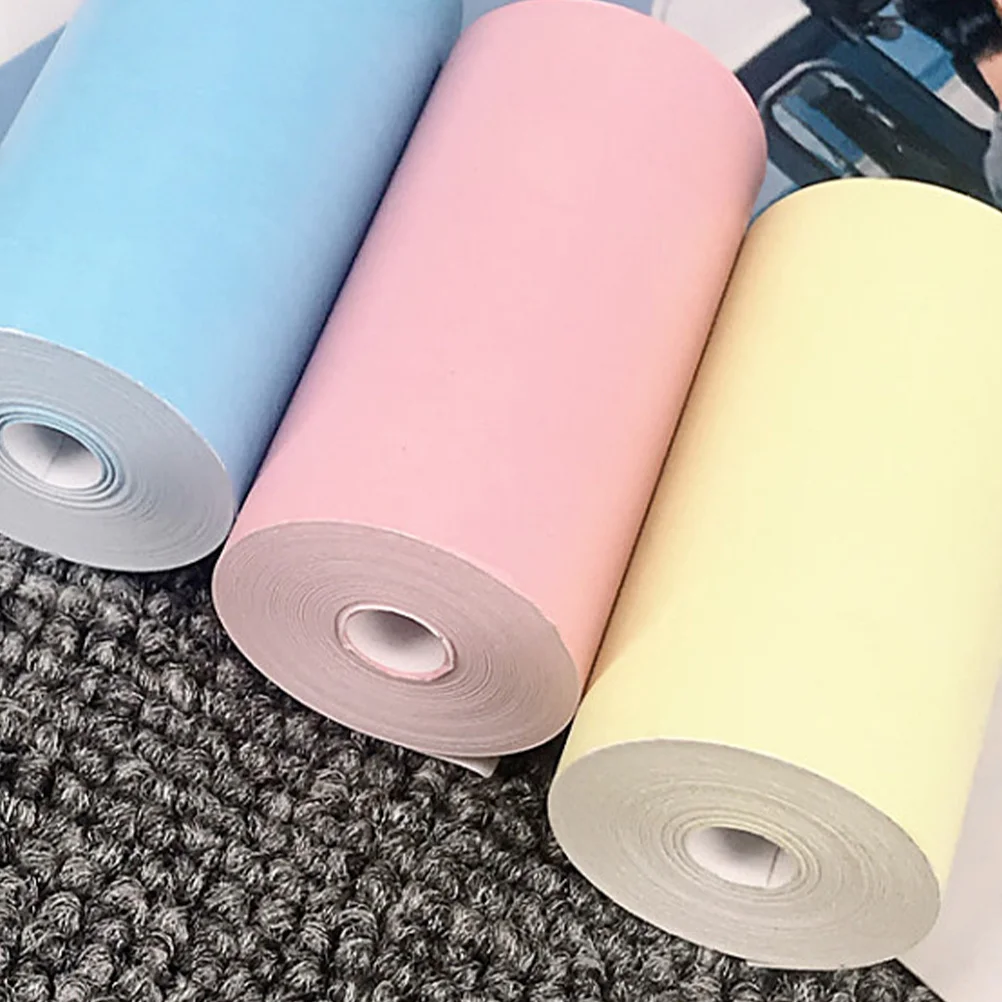

6 pcs Colorful Edge Printing For Printer Thermal Copier, Colored Typing Paper For Office Home School, Plain Label Paper