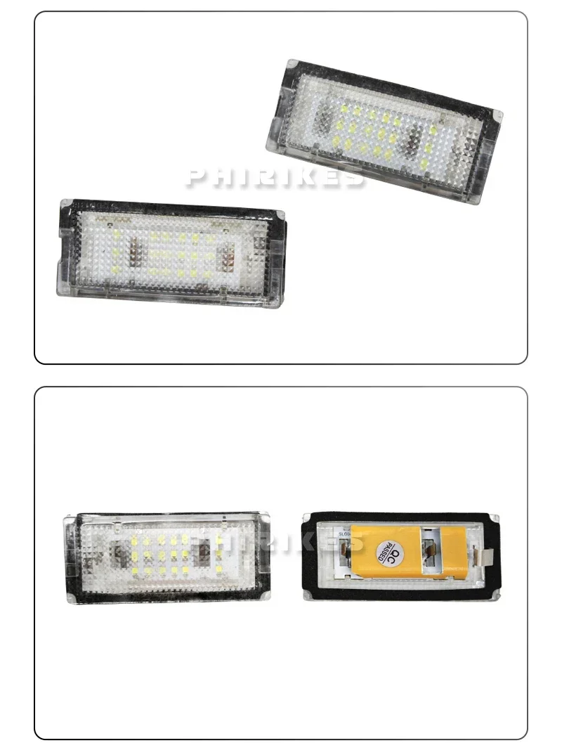 Par De Luces LED Para Matrícula Trasera En BMW Serie 3 E46 Hatchback Y Touring 1998-2005