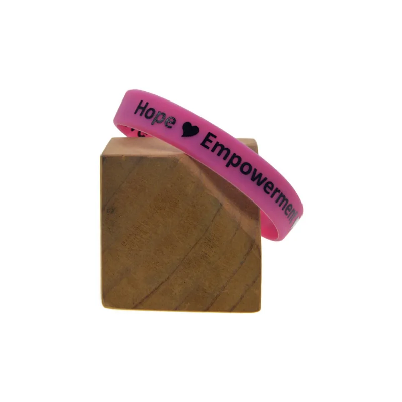1 Stück/3 Stück Medizinisches Bewusstseins-Geschenk-Armband „Live Love and Believe in a Cure“ Silikon-Armband mit Positivem Spruch – Detail 5