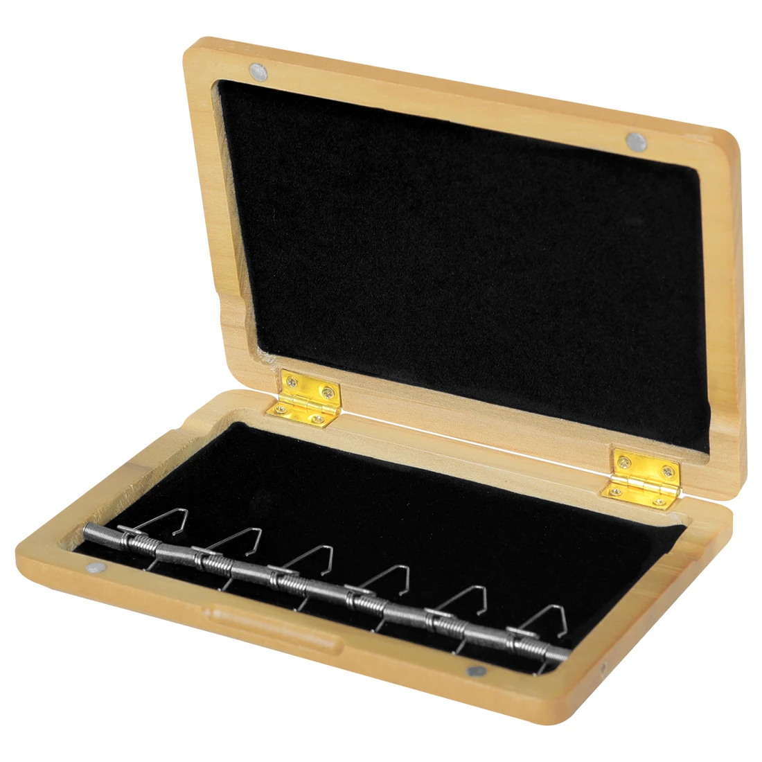 صندوق تخزين M MBAT Bassoon Reed صندوق خشبي خطاف الجوز الأسود صندوق صفارة أنبوب الباسون (يمكن أن يحمل 6 قطع)