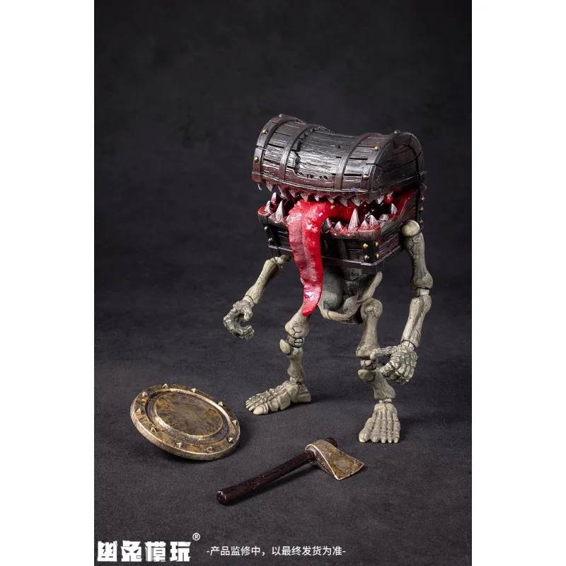 Yotoys 1/12 Skeleton Dungeon Series First Wave Skeleton Treasure Chest Poseable Action Figure Collectible Toy Model Gift