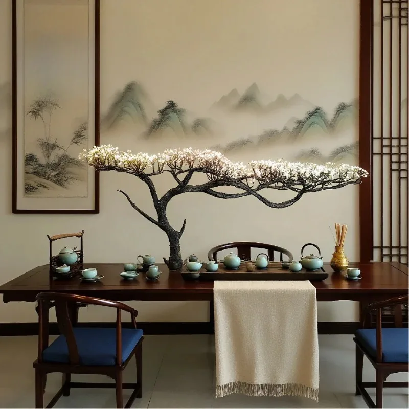 

Wabi-sabi style wrought iron dead tree lamp gradient color LED decorative lamp home personalized furnishing lighting