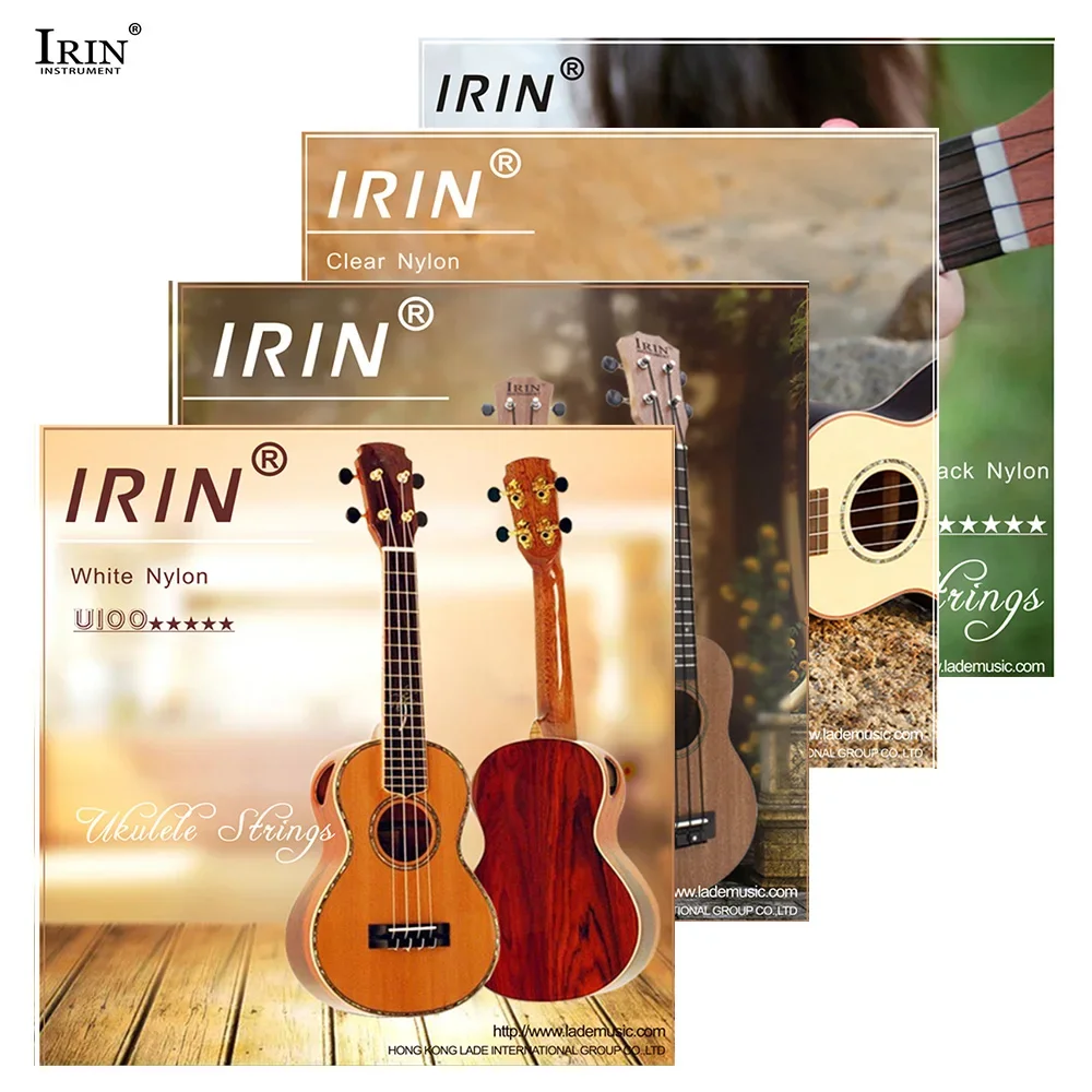 IRIN 4 Pcs/Set Soprano Ukulele Strings Nylon Musical Instrument Accessories 4 String Hawaiian Guitar Parts & Accessories