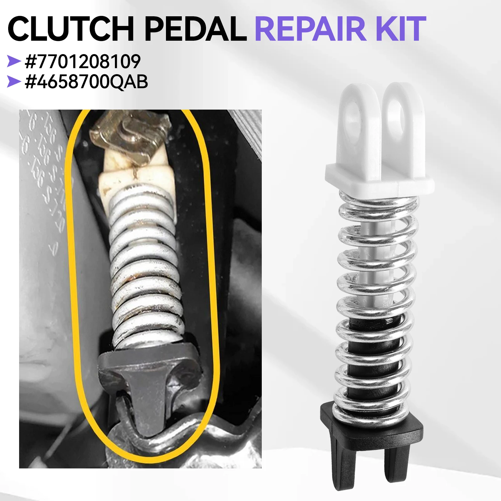 Clutch Pedal Assist Spring Assembly Repair Kit For RENAULT Trafic II VAUXHALL Vivaro A Nissan Primastar #7701208109 4658700QAB